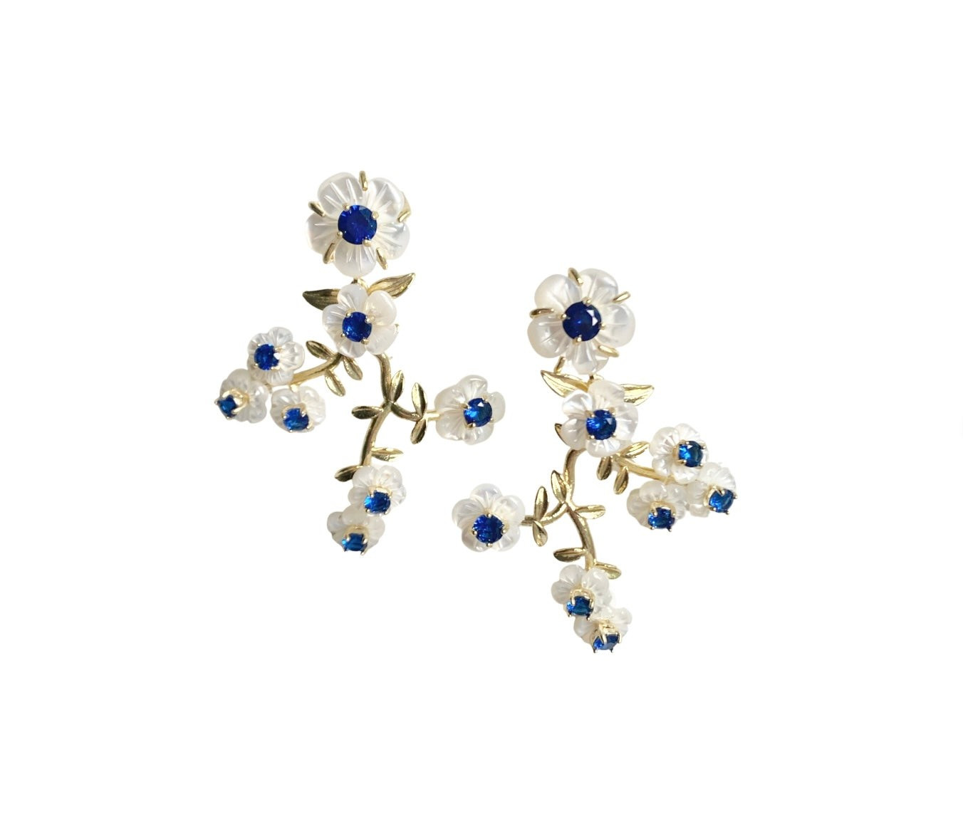 blue & white Belgravia chinoiserie vine | Nicola Bathie Jewelry