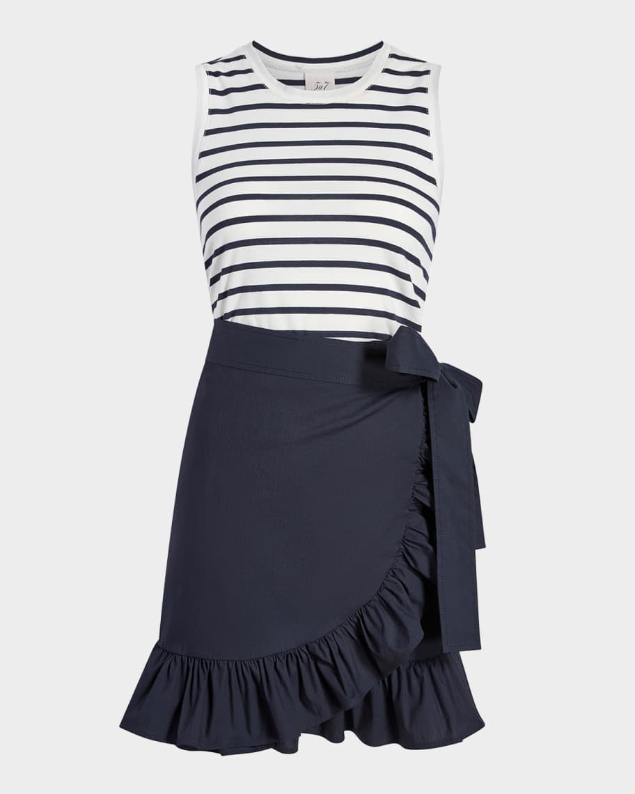 Mahlia Stripe Combo Dress | Neiman Marcus