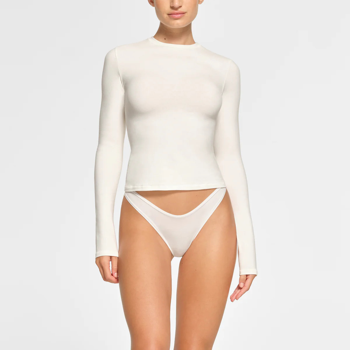 LONG SLEEVE T-SHIRT | SKIMS (US)