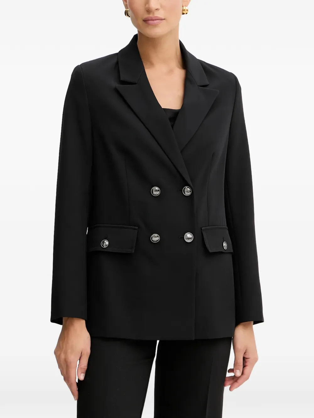 GUESS USA double-breasted blazer - Black | Farfetch Global