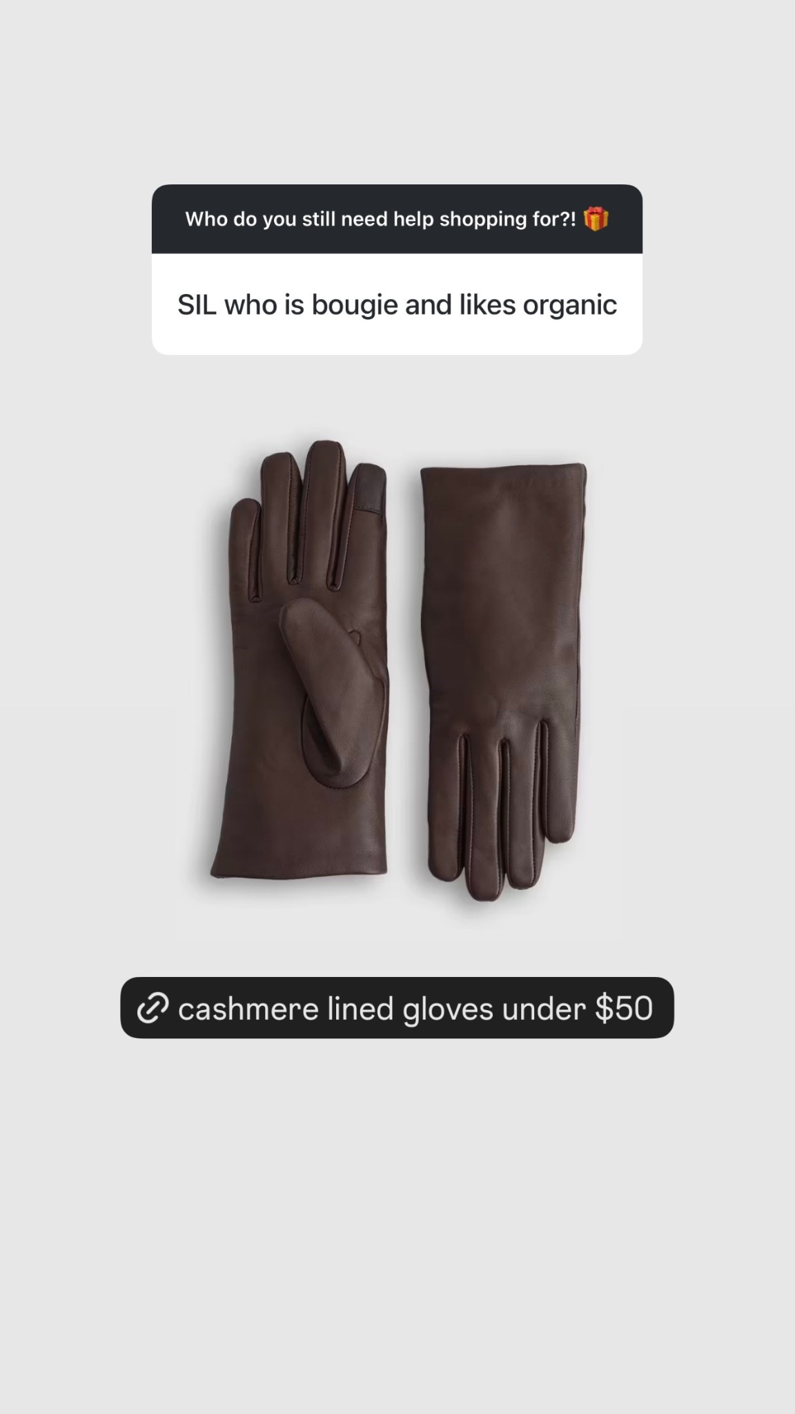 Cashmere gloves gift idea for her under $50! 

#LTKGiftGuide #LTKSeasonal #LTKFindsUnder50