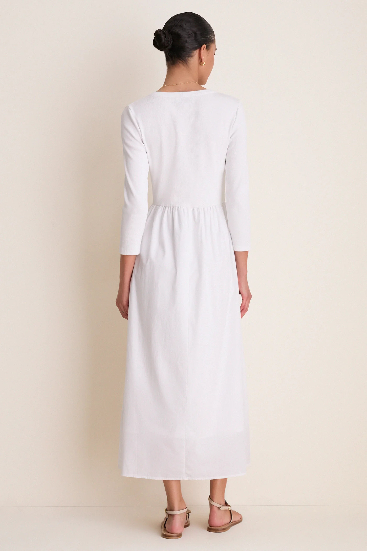 White Mixed Media Lizzie Dress | Tuckernuck (US)