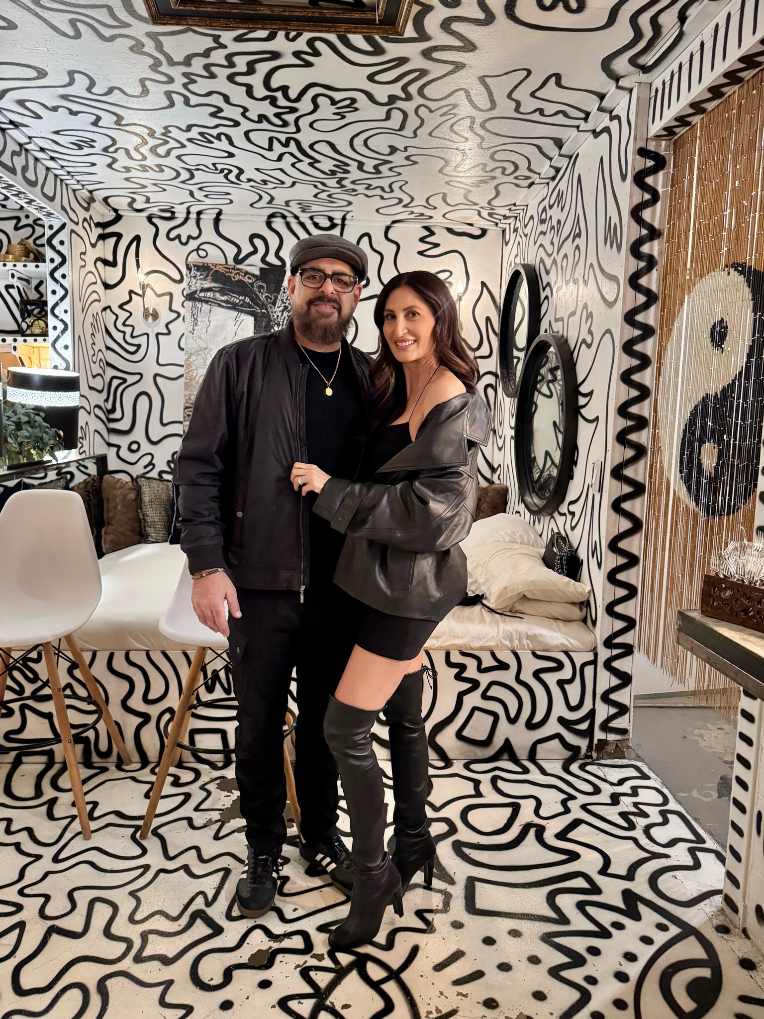 Best leather jacket and over the knee boots. #latherjqcket #overthekneeboots