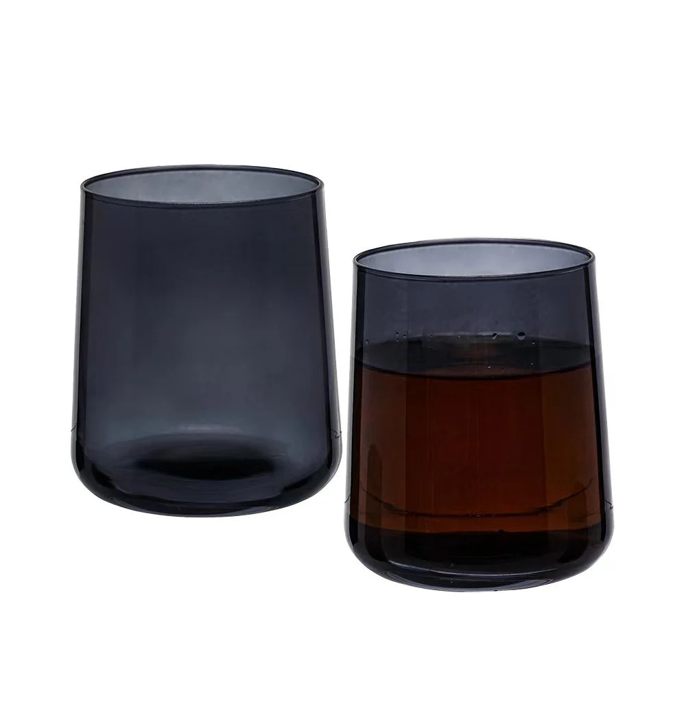 Better Homes & Gardens Smoke Glass Old Fashioned Whiskey Glass Tumbler | Walmart (US)