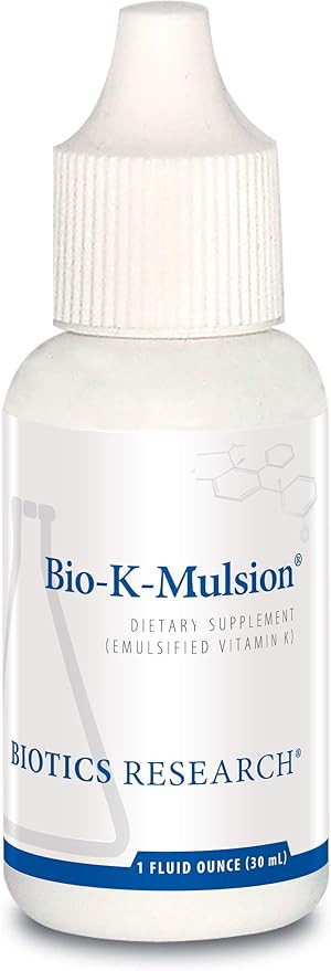 Biotics Research Bio K Mulsion Strong Bones, Heart Health, Blood Clotting Support, Liquid Vitamin... | Amazon (US)