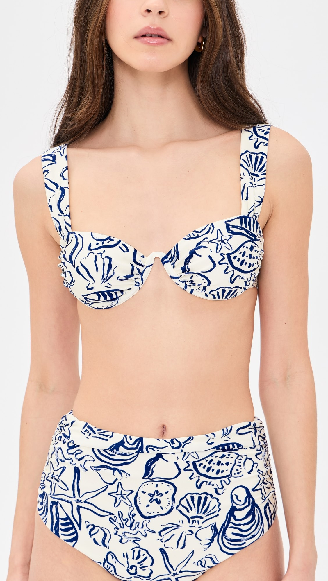 SIMKHAI Anniston Ruched Cup Bikini Top | Shopbop | Shopbop