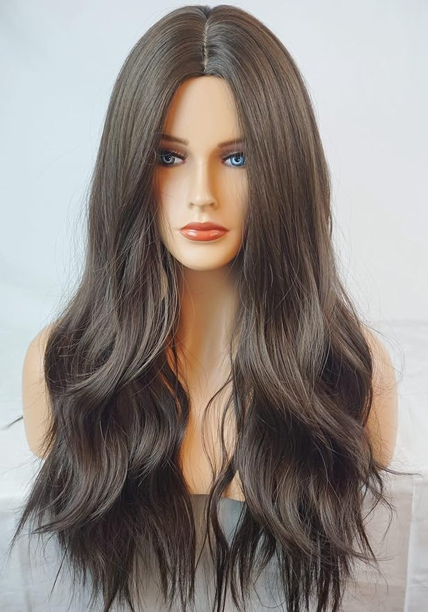 Wigbuy Brown Wigs Wavy Cosplay Wig Wavy Curly 28inches Long Halloween Costume girl wigs for adult... | Amazon (US)
