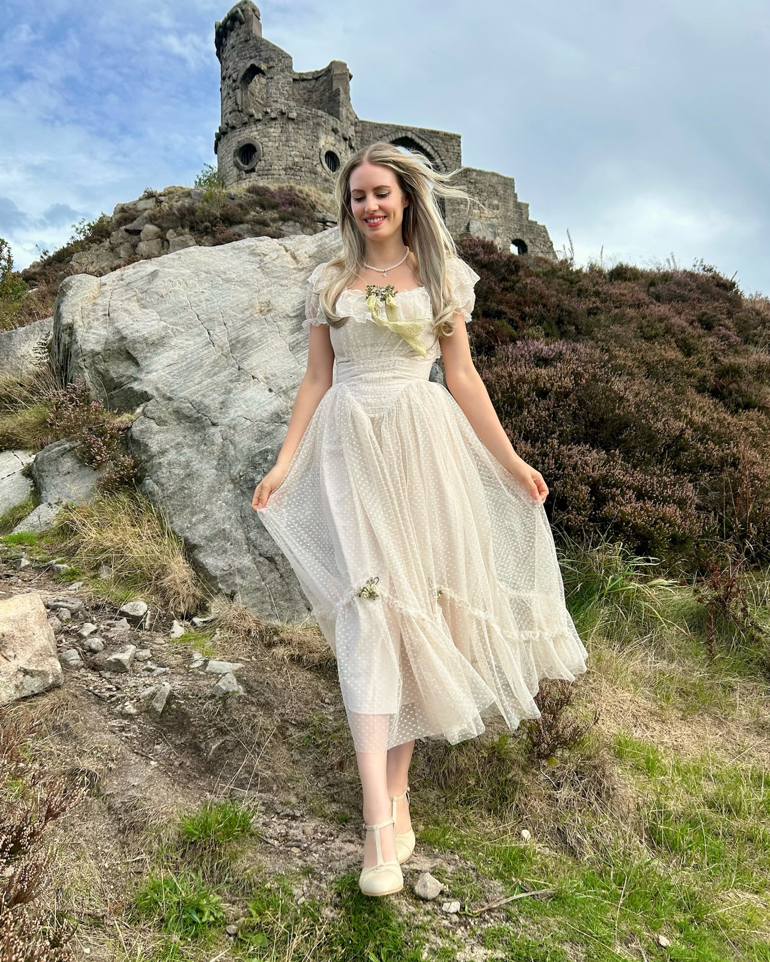 The dreamiest dress by @lacemadeofficial 🤍✨ AD 

#lacemade #england #castle #vintage #retro

#LTKmodest #LTKdresses #LTKstyletip
