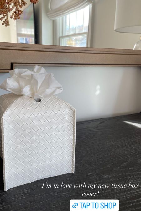 Tissue box cover! So cute and perfect if you have 1,000 boxes in every room for cold & flu season like my family does! Makes your tissues look SO much better and goes with your decor! 

#LTKunder50 #LTKhome #LTKfamily