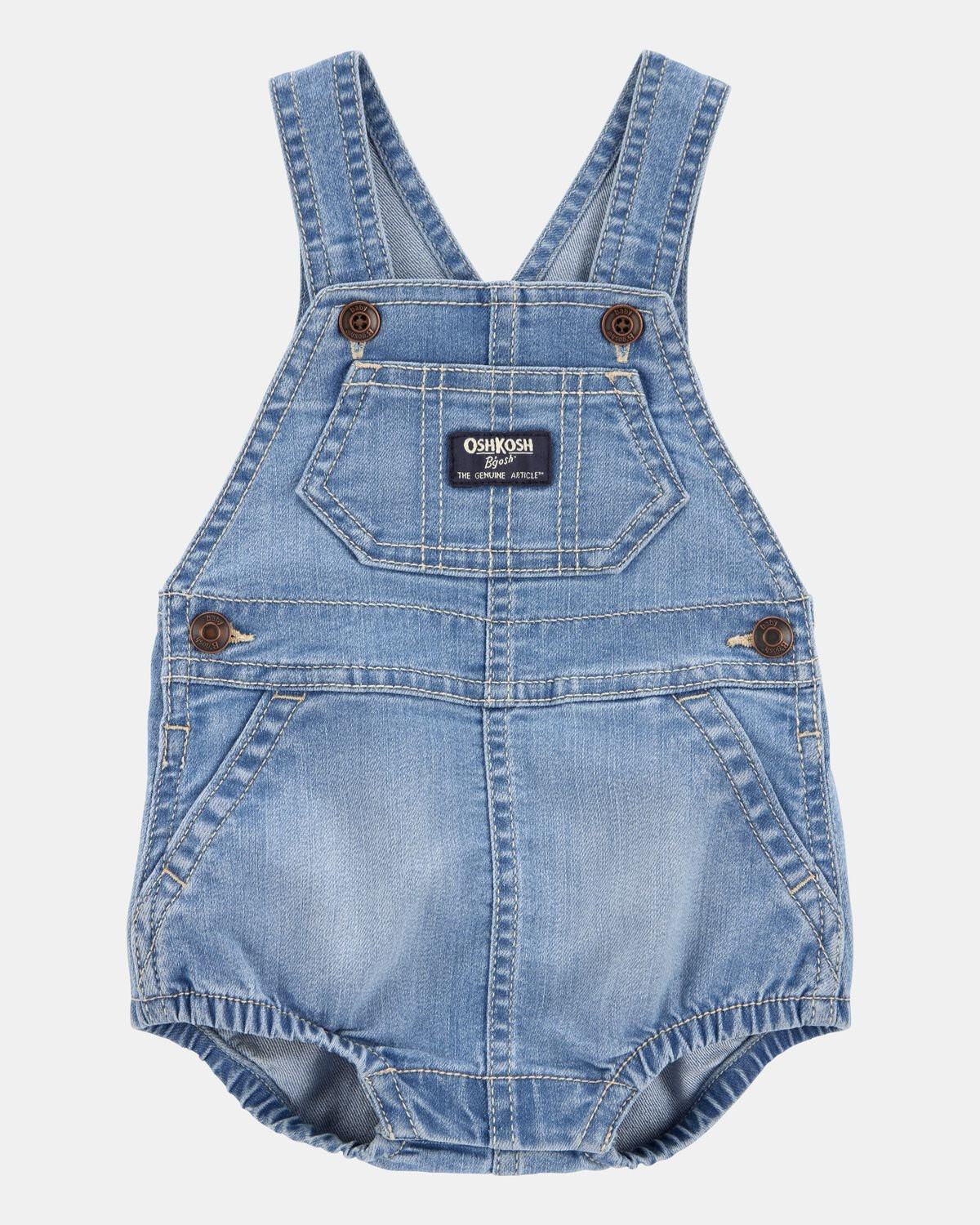 Baby Denim Bubble Romper - Blue - OshKosh B'gosh | Carter's | Carter's Inc