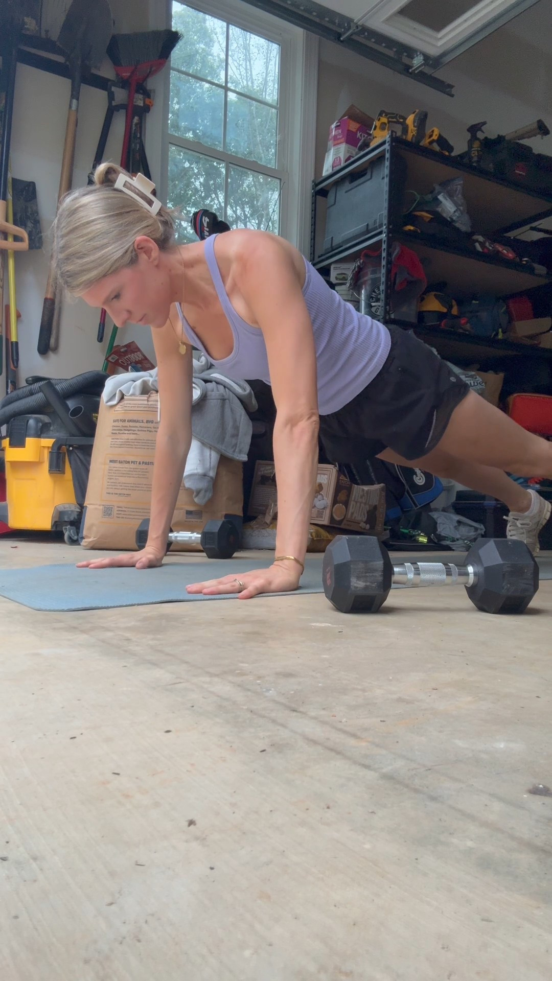 One of my favorite workout tops that I have in purple & white! Fits a little tight so I’m in a medium (6) but typically wear a small. & then these are my favorite workout shorts that I’ve had for years👌🏻

#LTKActive #LTKHome #LTKFamily