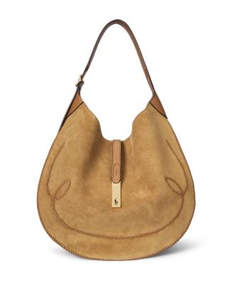 Polo Ralph Lauren Polo ID Suede Western Large Shoulder Bag  | Bloomingdale's Handbags | Bloomingdale's (US)