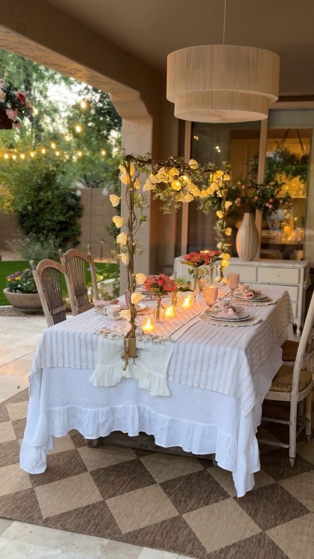 Neutral Cottage styling for a soft, garden alfresco table, featuring pieces from Interior Delights (@interiordelights.co)

They have Bundles of the exact decor items I used to style my table rod (table rod excluded), as well as items I used for the tablescape. Or see individual items below. Use Code: JOYFUL for 10% off your Interior Delights order. 

#neutraltablescape, #tablescape, #tabletopdecor #hostingessentials #cottagecore #cottagedecor #LTKSummerEdit 

#LTKHome #LTKParties