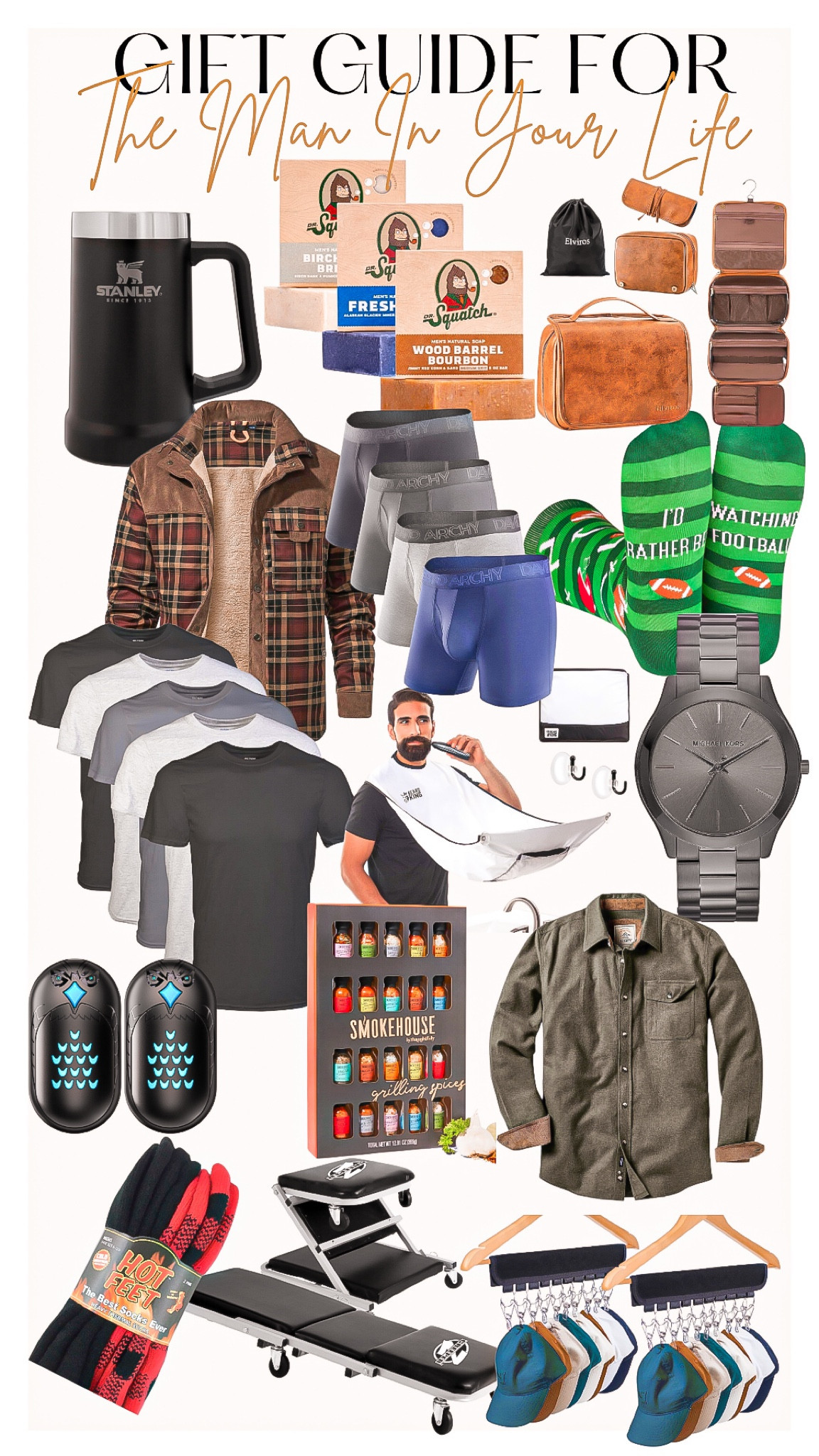 Men’s gift guide 🎁🎄

I hope you find something for your man on this list! More gift guides coming soon 😊

Amazon gift guide, Christmas gift guide, holiday sale, Amazon Men’s, Stanley mug, men’s soap, stocking stuffers, men’s toiletry bag, men’s T-shirt’s , undershirts , boxers,  fun socks, beard kit, Michael kors watch, men’s accessories , hand warmers , grill seasonings, men’s shirts, flannels , warm socks, work bench, hat organizers, Amazon gadgets 

#LTKGiftGuide #LTKmens #LTKHoliday