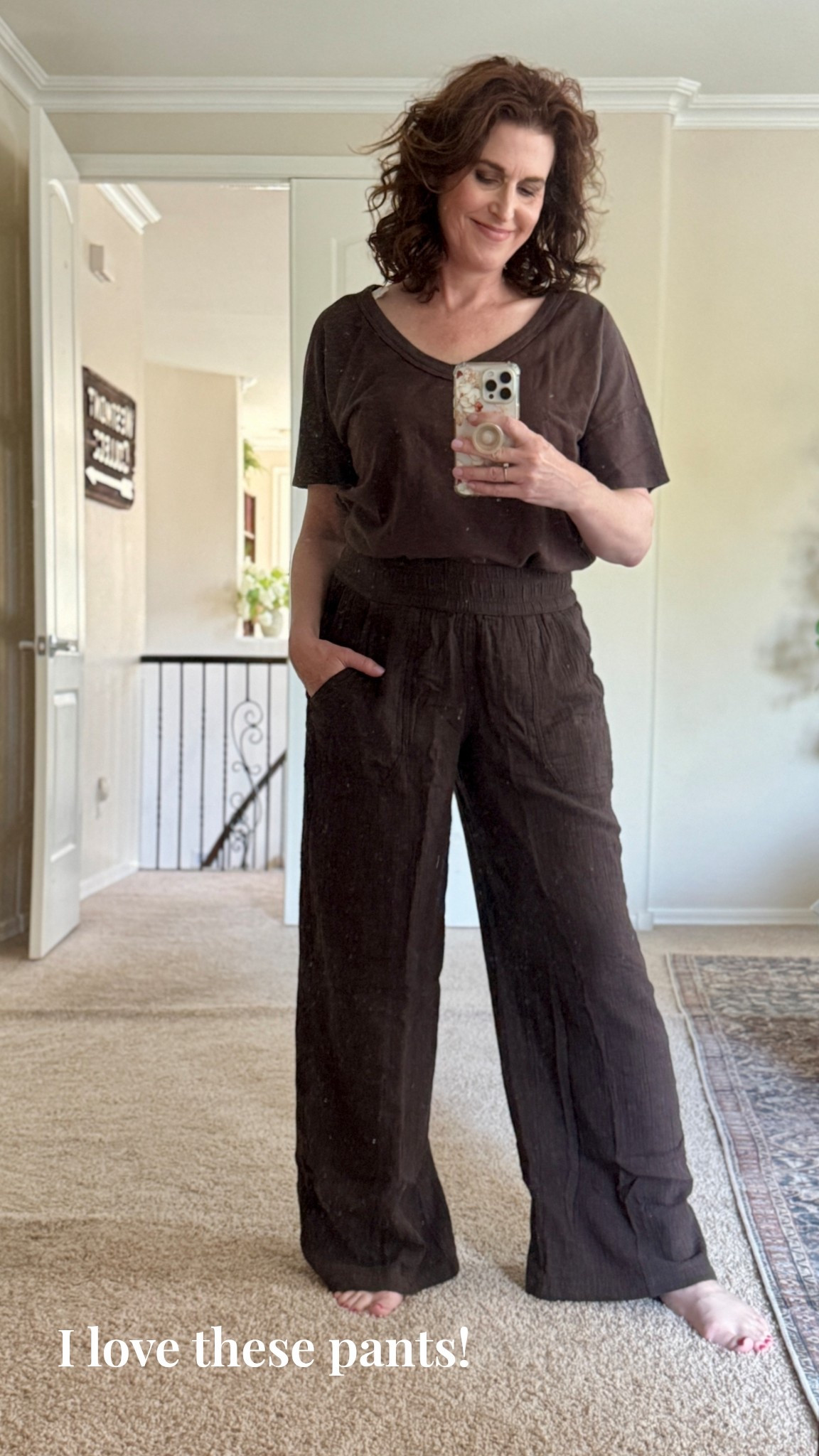 Another set by Aerie! I have these pants in all the colors they offered, because I love them that much! So lightweight and airy. 

Summer outfit, linen pants, lightweight pants, casual pants  

#LTKOver40 #LTKFindsUnder50