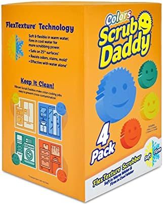 Scrub Daddy Sponge Set Color Variety Pack - Scratch-Free Multipurpose Dish Sponge - BPA Free & Ma... | Amazon (US)