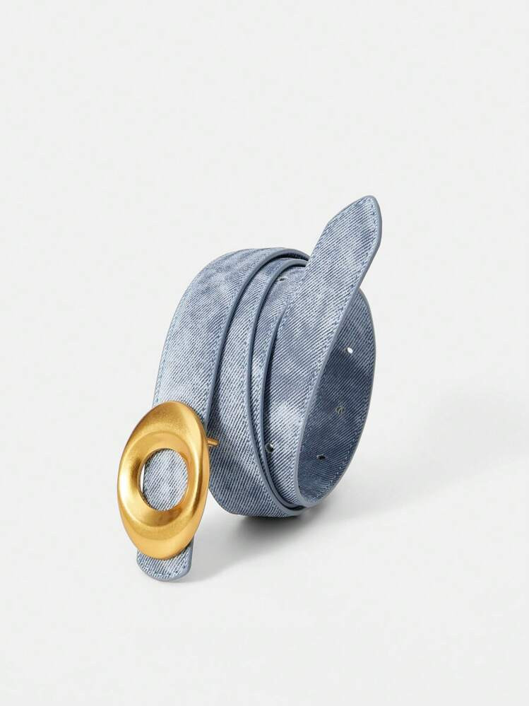 MOTF PREMIUM CINTO DE COURO PU COM FIVELA OVAL | SHEIN