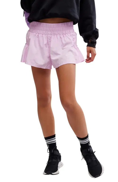 Free People FP Movement Get Your Flirt On Shorts in Powder Pink at Nordstrom, Size Large | Nordstrom