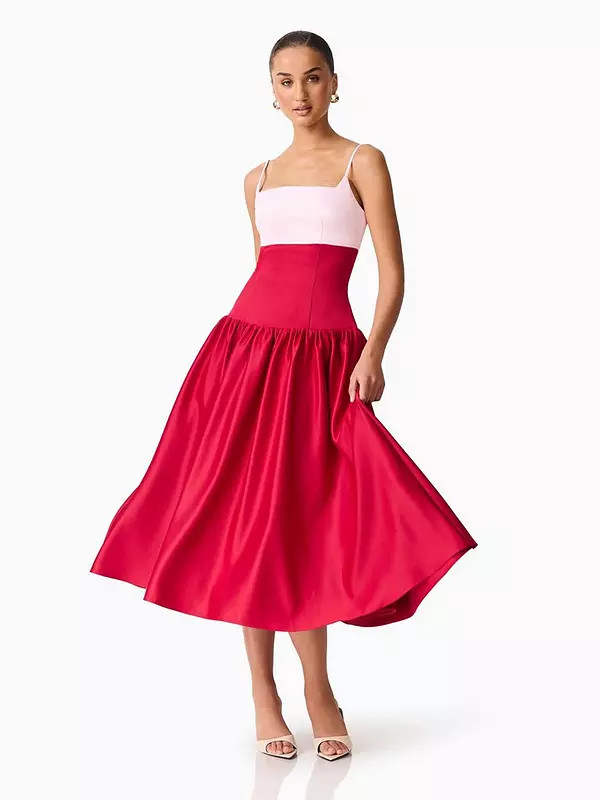 Elliatt June A-Line Gown Dress - Red | Very (UK)