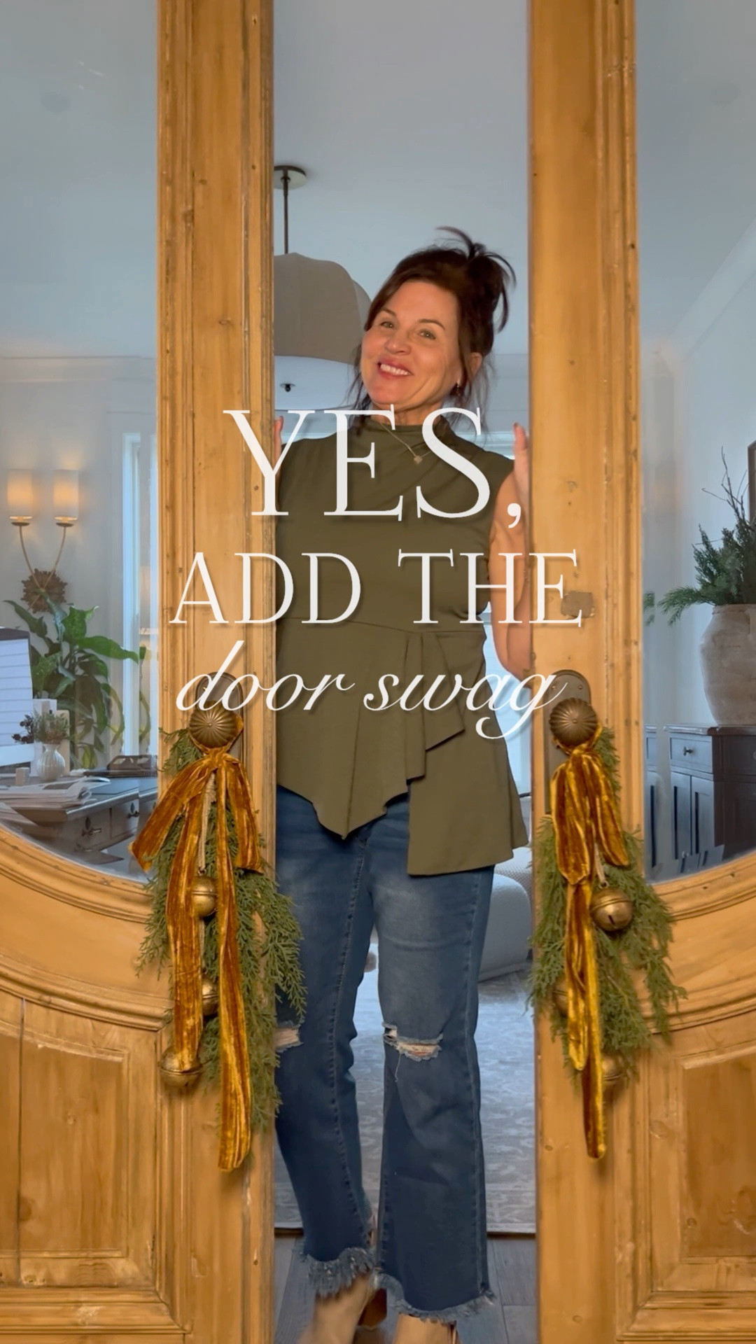 You can make a door swag with any long holiday stem. I prefer cedar, but if Norfolk is your jam, that works too. Add your favorite ribbon and a couple ornaments or a bell strand. It’s an easy way to add holiday charm to your home. 

#ltkholiday

#LTKSeasonal #LTKHome #LTKvlog