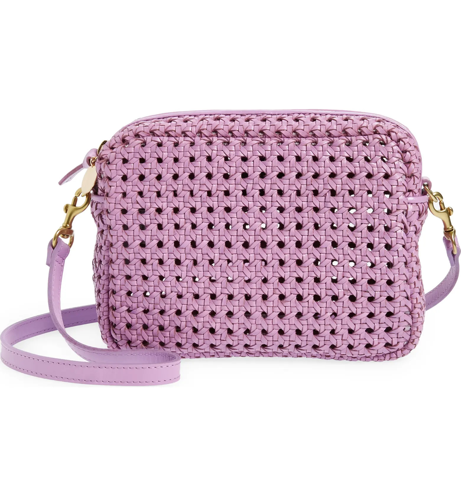 Midi Sac Woven Leather Crossbody Bag | Nordstrom