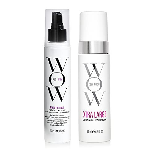 COLOR WOW BIG, Bomshell Bundle - The ultimate volumizing duo for fine, thin, limp hair. RAISE THE ROOT creates all-day lift at the roots while XTRA LARGE adds weightless mass for thick, glossy hair. | Amazon (US)