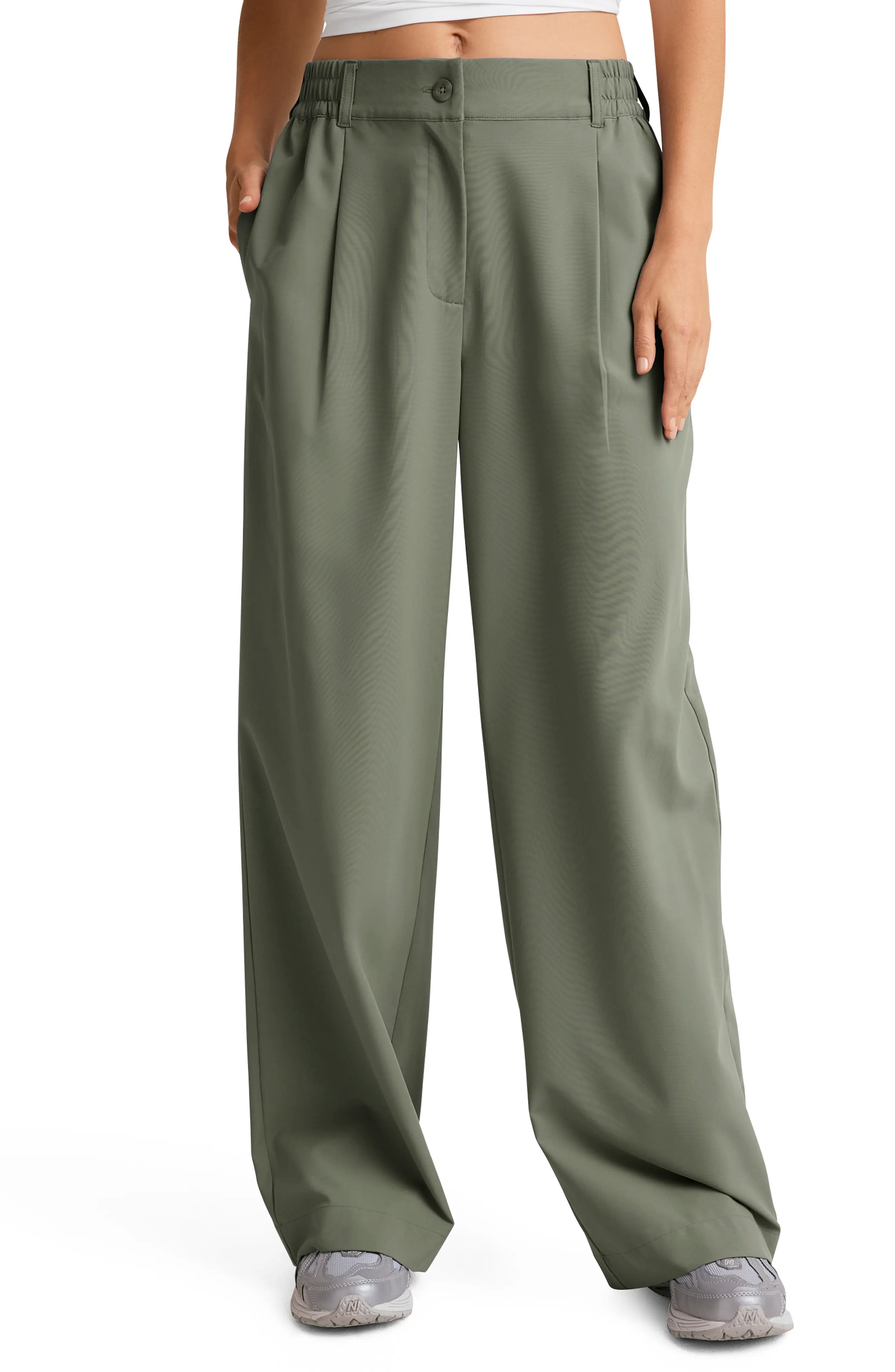 Beyond Yoga Status High Waist Wide Leg Performance Pants (Women) | Nordstromrack | Nordstrom Rack