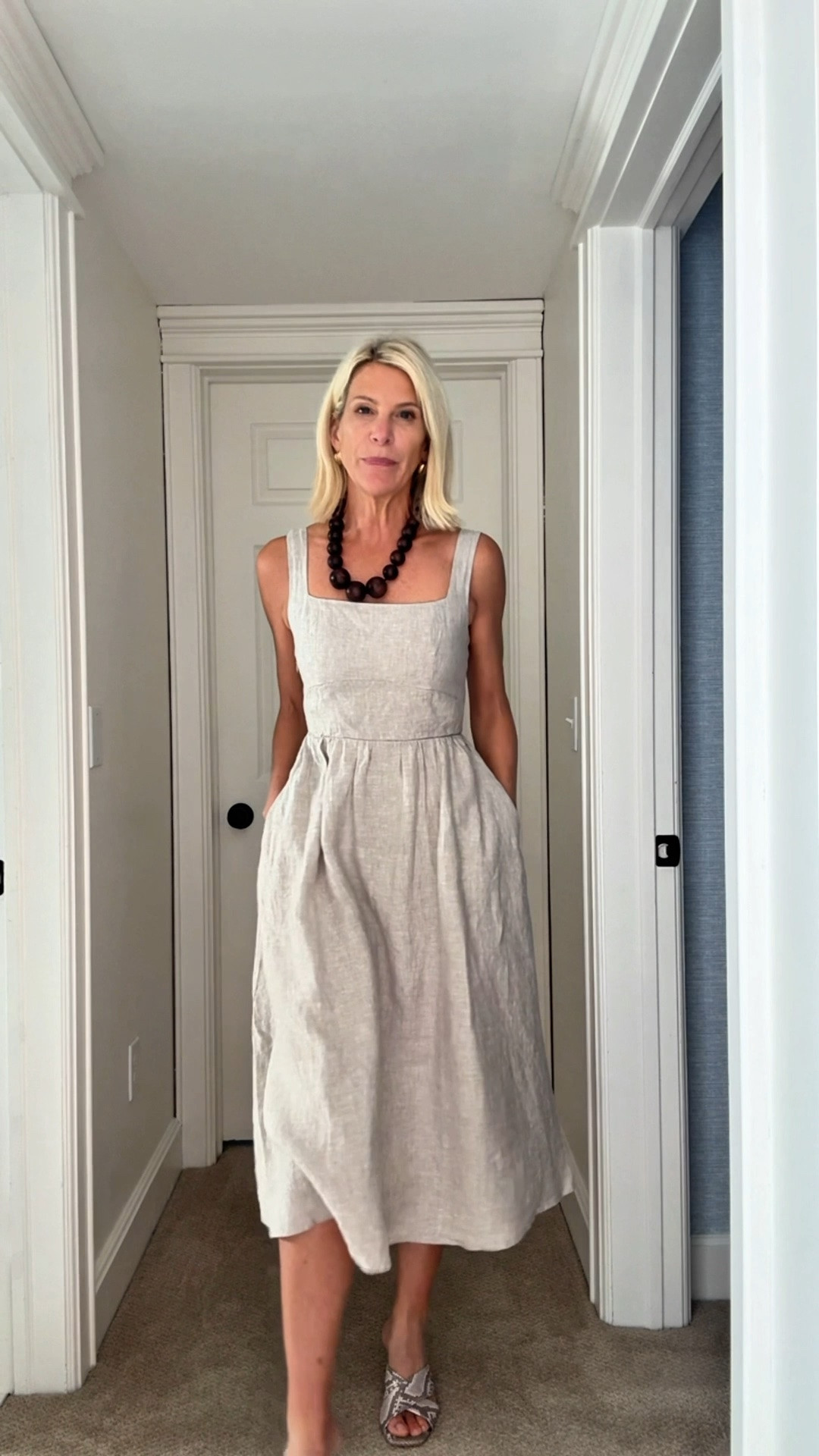 Minimalist Neutral Dress for Vacation and Brunch.

#LTKootd #LTKSeasonal #LTKOver40