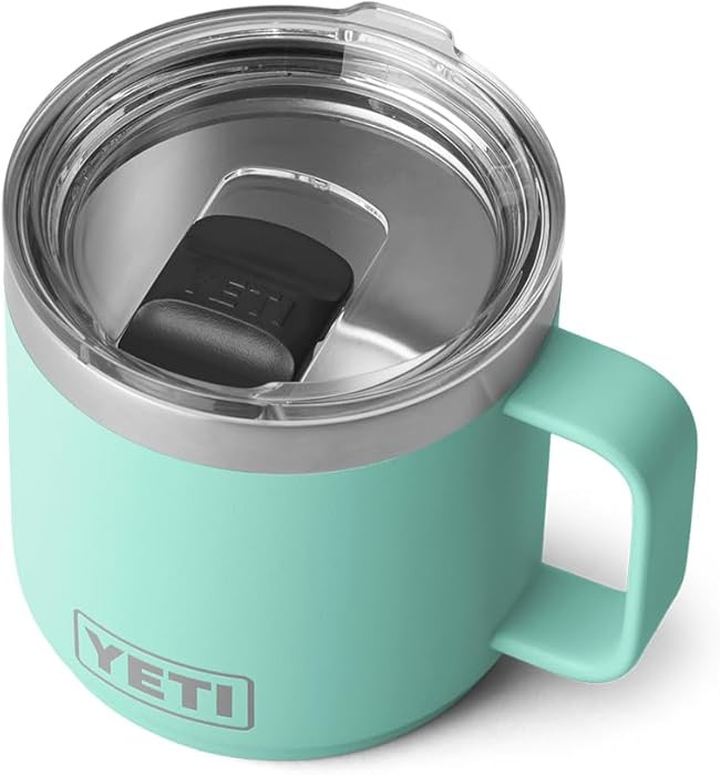 YETI Rambler 14 oz Stackable Mug, Vacuum Insulated, Stainless Steel with MagSlider Lid | Amazon (US)