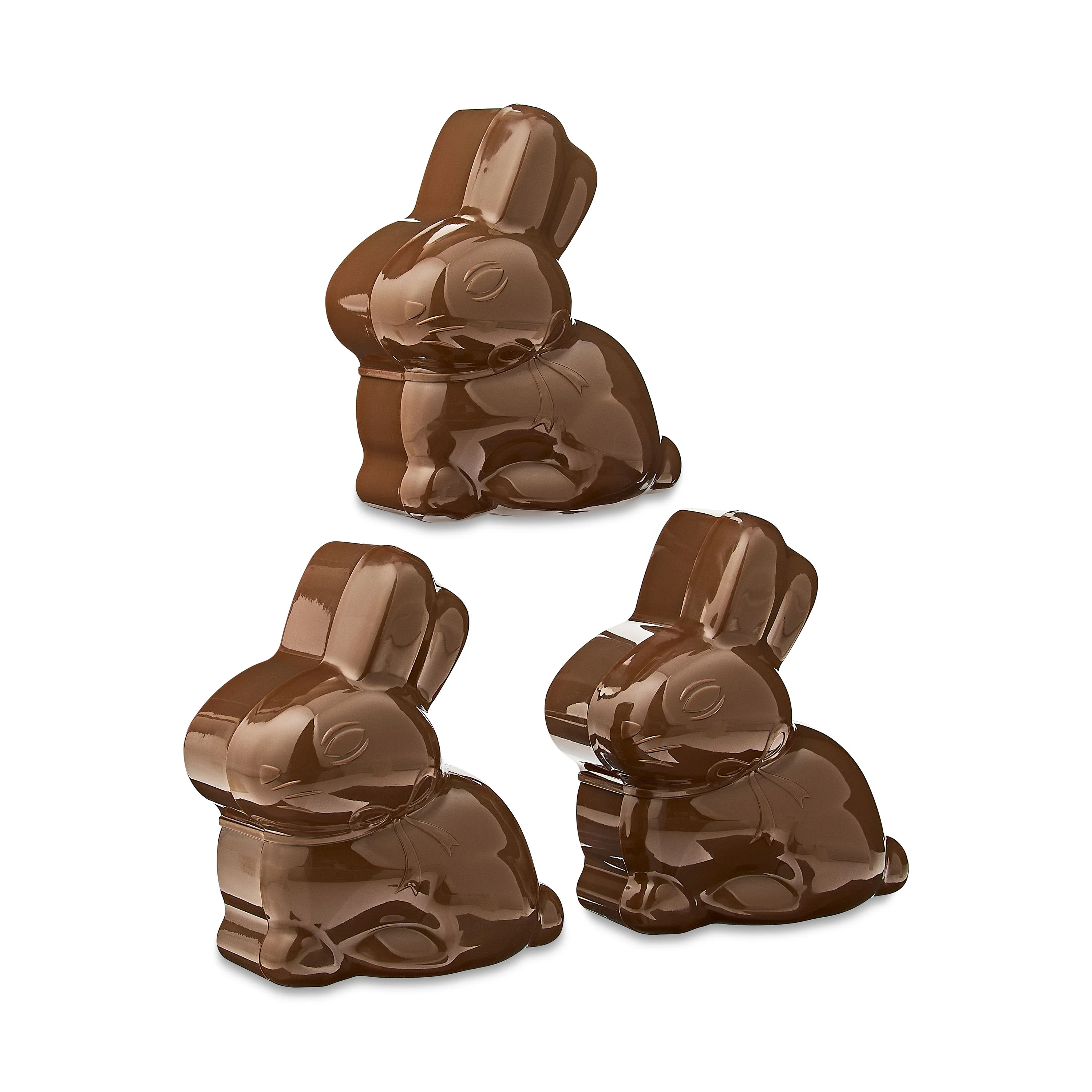 Easter Brown Bunny Eggs, 3.5 x 4 in, 3 Count, by Way To Celebrate | Walmart (US)