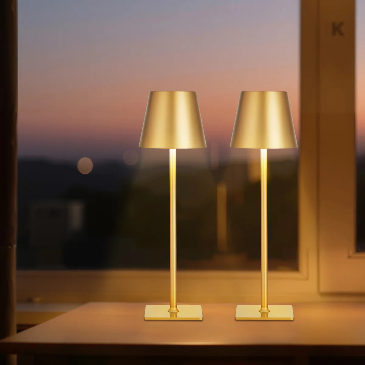 Cordless Table Lamp 5200mAh Built-in Rechargeable Battery Desk Lamp (Set of 2) | Wayfair North America