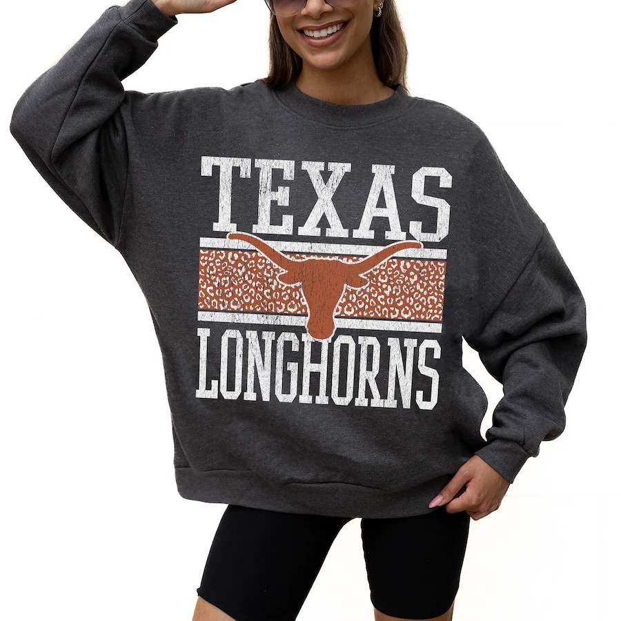 Texas Longhorns Gameday Couture Women's Premium Fleece Pullover Sweatshirt - Charcoal | Fanatics