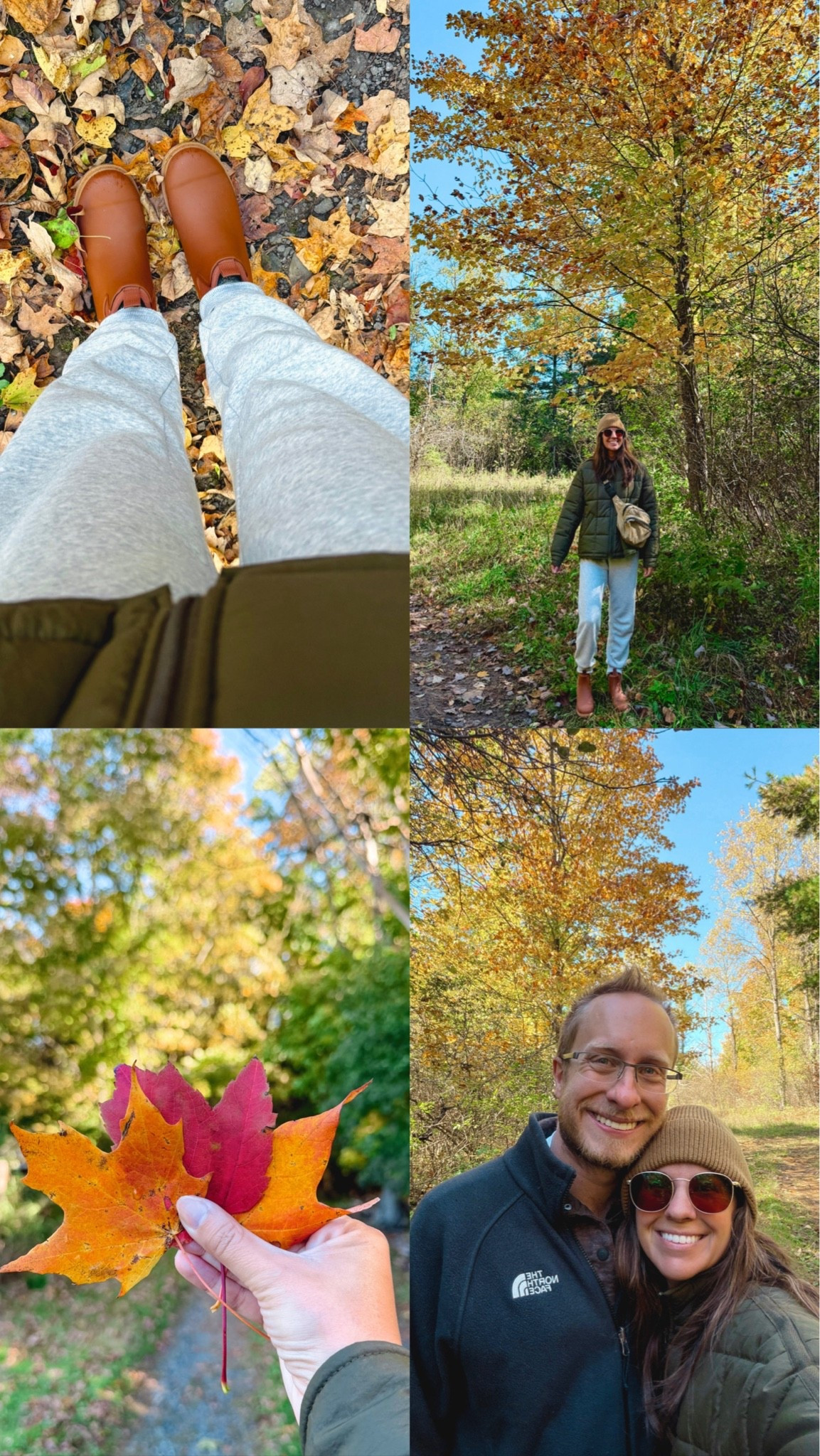 Fall walk in the woods🍁✨🌲🍂

Small in my coat, 6 in my boots. Love this hat from the old navy men’s section-comes in lots of great colors!

My sweatpants are older, so I linked similar.