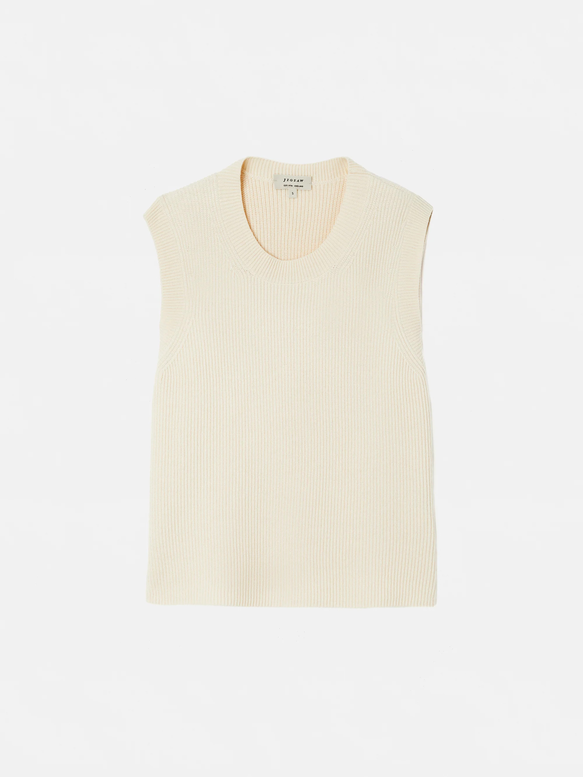 Cotton Blend Crew Tank | Jigsaw (UK)