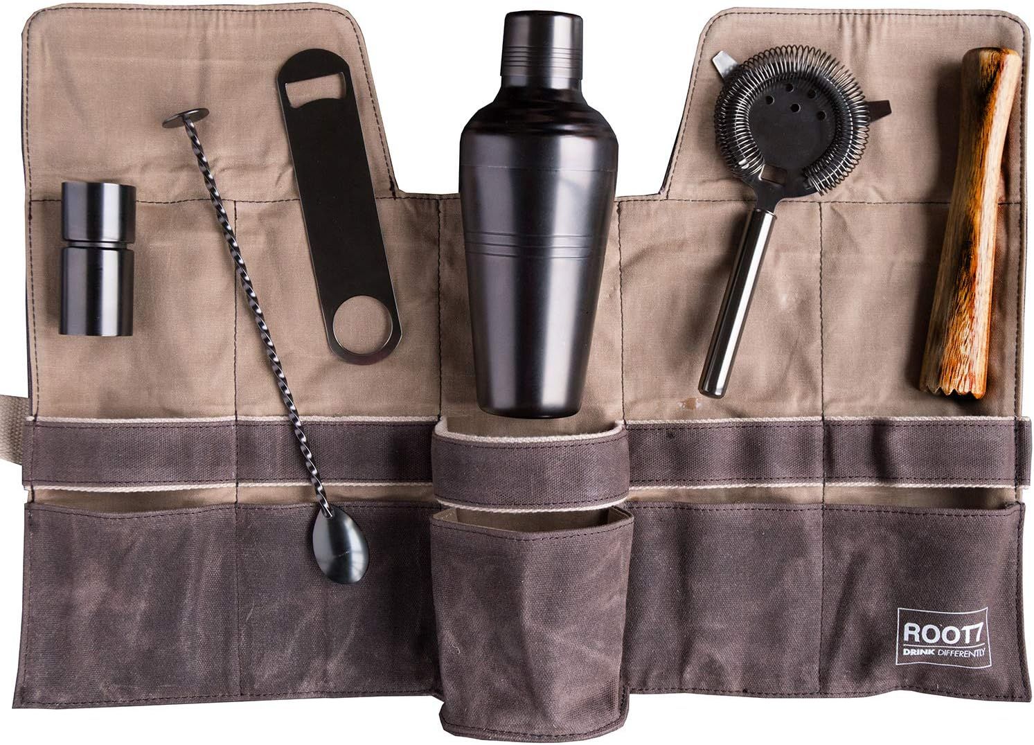 Mixology Bartender Kit | Premium Titanium Cocktail Set | 6-piece | Cocktail Shaker Set including ... | Amazon (US)