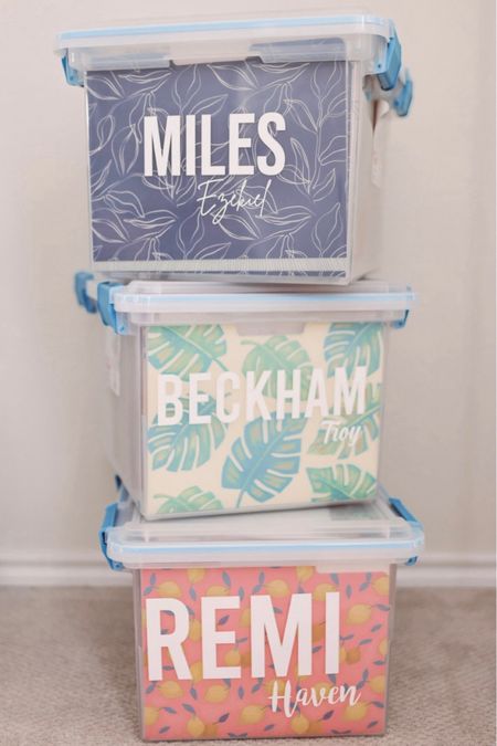 Memory boxes for your little ones! These keep everything organized and in one place 😍

Mom hacks favorites kids babies toddlers storage tote organization organizing productivity must haves 

#LTKFamily #LTKHome #LTKFindsUnder50