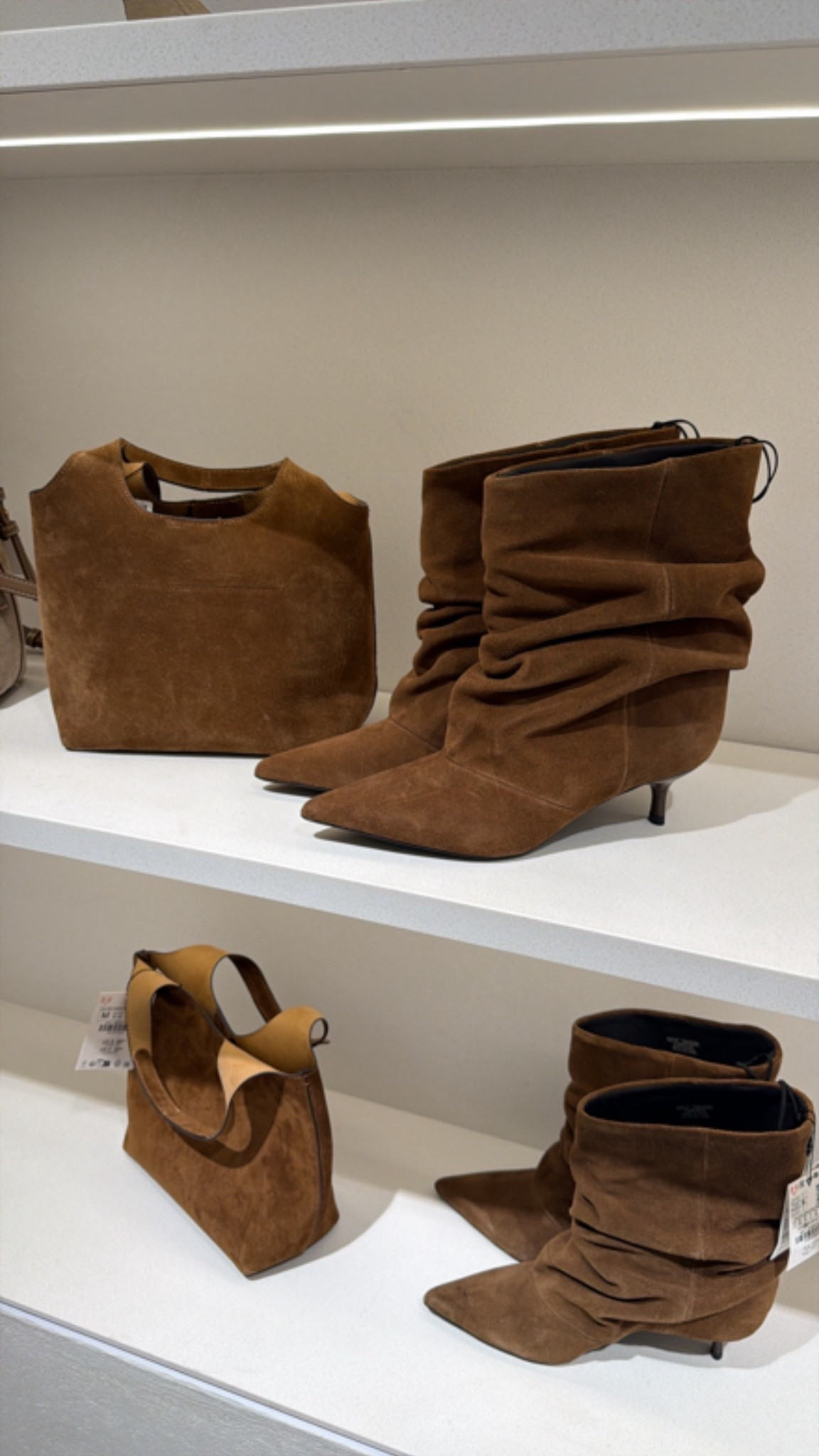 My most loved Zara suede boot purchase of the season and bonus with the kitten heel for comfort. New purse is SO perfect with it. 

#LTKOver40 #LTKootd #LTKSaleAlert