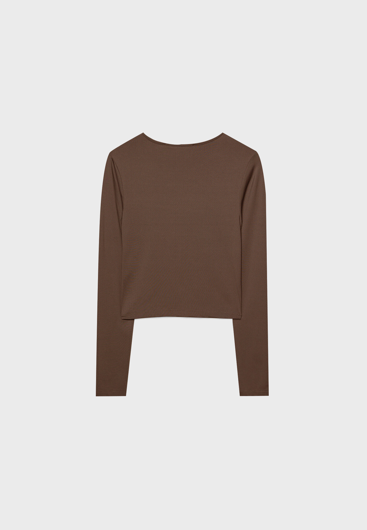 Long sleeve polyamide T-shirt - Women's fashion | Stradivarius United Kingdom | Stradivarius (UK)