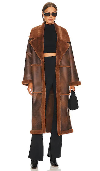 Tularosa x Marianna Hewitt Belen Coat in Brown. - size S | Revolve Clothing (Global)