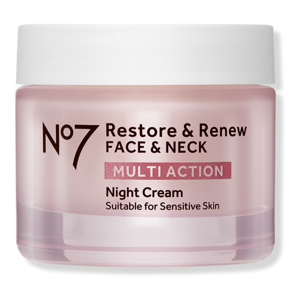 No7 Restore & Renew Face & Neck Multi Action Night Cream | Ulta