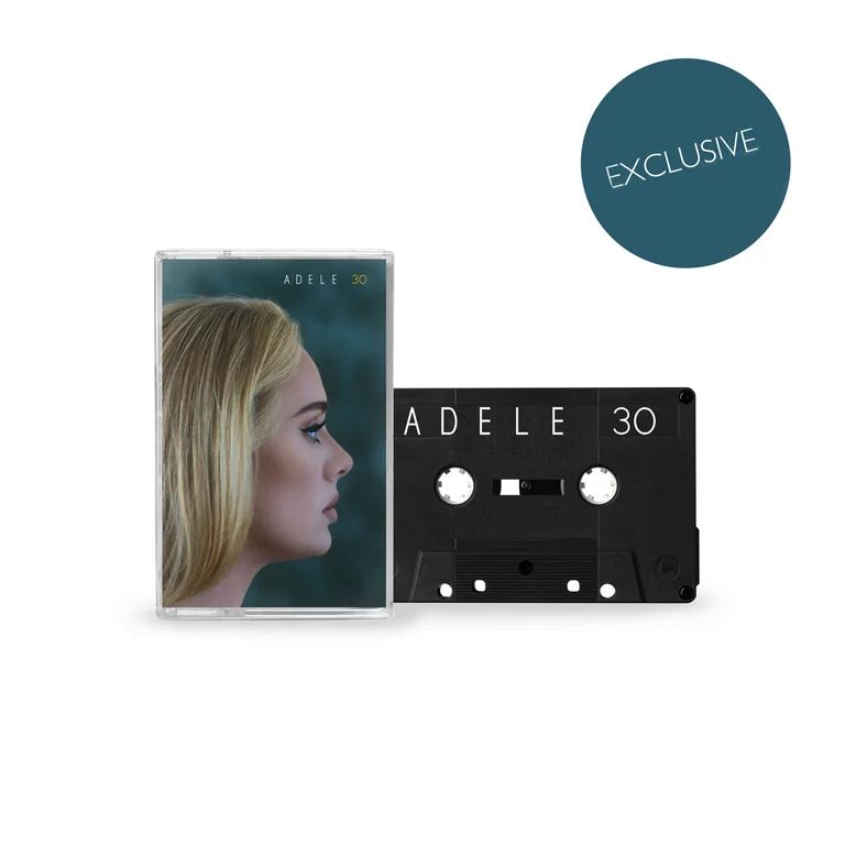 Adele 30 Exclusive Limited Edition Black Cassette With Clear Norelco box | Walmart (US)