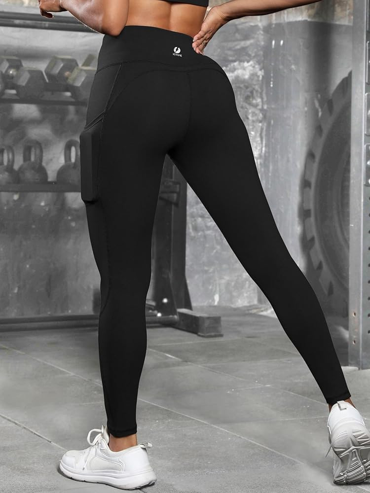 Athletic Leggings for Women,Workout Wear with Pocket Activewear Leggings for Sports, Running, Yog... | Amazon (UK)