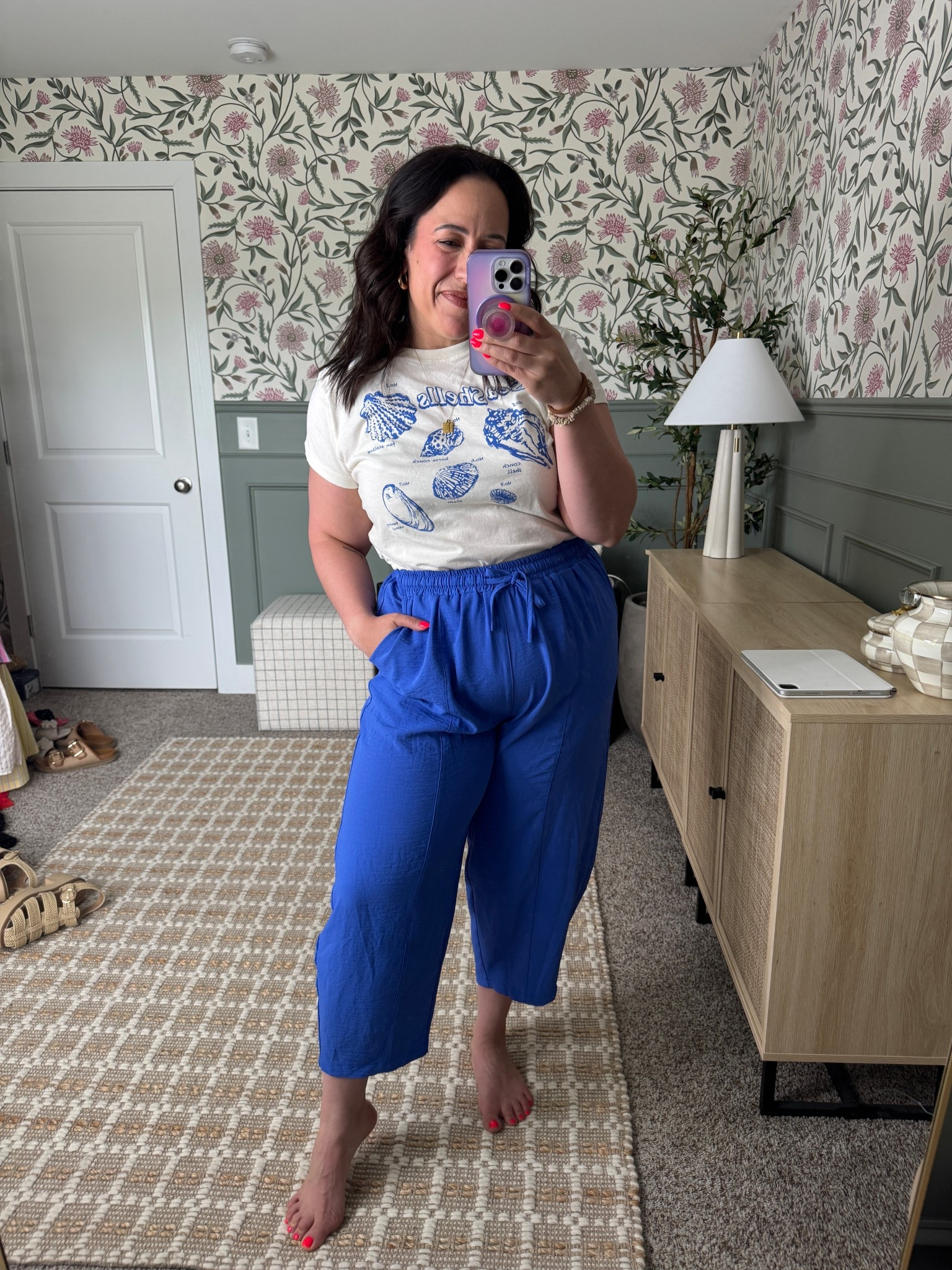 Weekend errand look! Loving this beach top from Target paired with my favorite Amazon lounge pants! 

Size large in top and XL in bottoms! 

#LTKMidsize #LTKFindsUnder50 #LTKFindsUnder100