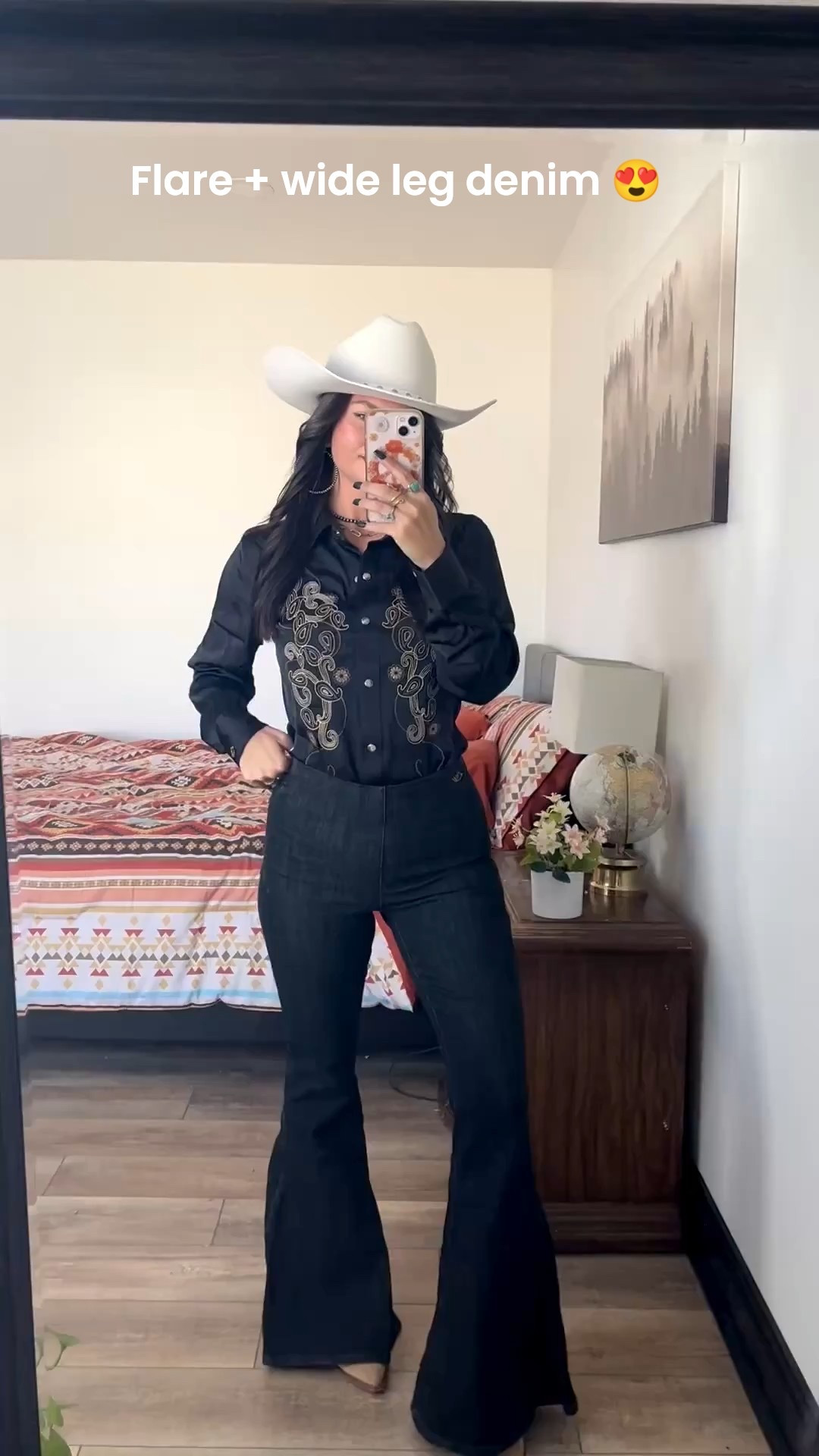 Stunning wrangler finds! Wearing size xs in tops and 25x32 in jeans! Wide leg jeans run a bit longer than the flares! Both are very stretchy and flattering! 

@wrangler #ad #sponsored #LTKStyleTip 

#LTKGiftGuide #LTKFindsUnder100