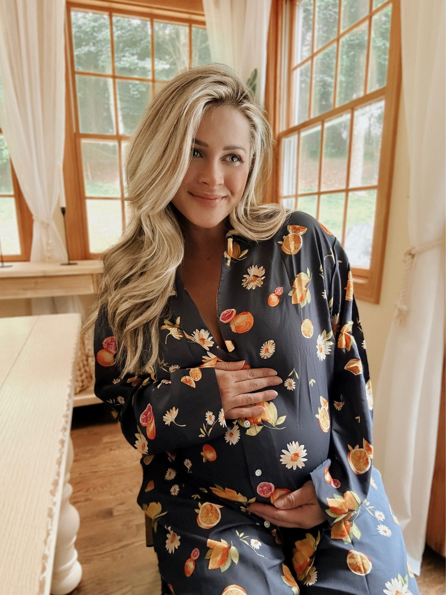Bump friendly womens summer pajama set — matching pjs with adorable fruit citrus print pattern! The softest and most cozy loungewear for all.

I am 9 months pregnant and sized up from my normal size ☺️🍊🍋



#LTKstyletip #LTKunder50 #LTKbump