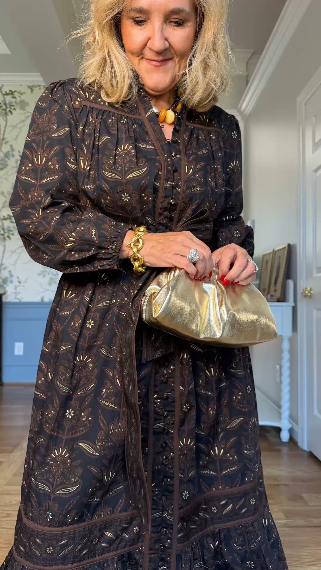 This dress does run big, but I stayed with my usual medium. I love the beautiful print and all the little details that make this one feel so special.

#LTKgrwm #LTKdayinmylife #LTKootd