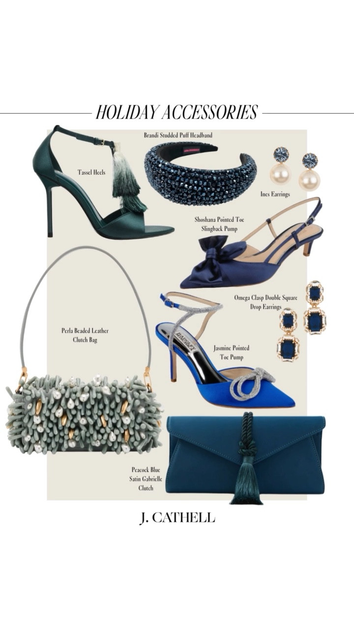 If you’re looking to jazz up your holiday basics, these holiday accessories are the easiest way to turn any outfit into a major moment. From metallic heels and jeweled bows to velvet clutches, statement earrings, and crystal-encrusted everything — these pieces add instant sparkle to every look.

Whether you’re styling a simple black dress or your favorite winter whites, these accessories will take you from family photos → cocktail parties → NYE with zero effort.
Everything is linked + shoppable on jcathell.com ✨🛍️

#HolidayAccessories #HolidayStyle #HolidayOutfits #HolidayPartyStyle #ChristmasStyle #NYEOutfit #HolidayWardrobe #HolidayFashion #StatementAccessories #JeweledAccessories #VelvetSeason #PartyStyle #JCathell

#LTKCyberWeek #LTKHoliday #LTKOver40