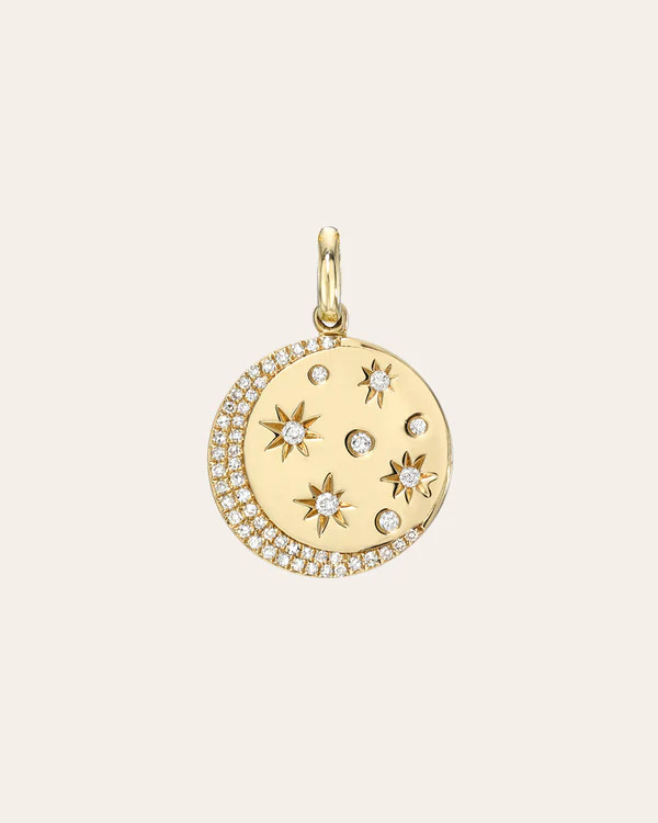 Diamond Celestial Pendant | Zoe Lev Jewelry