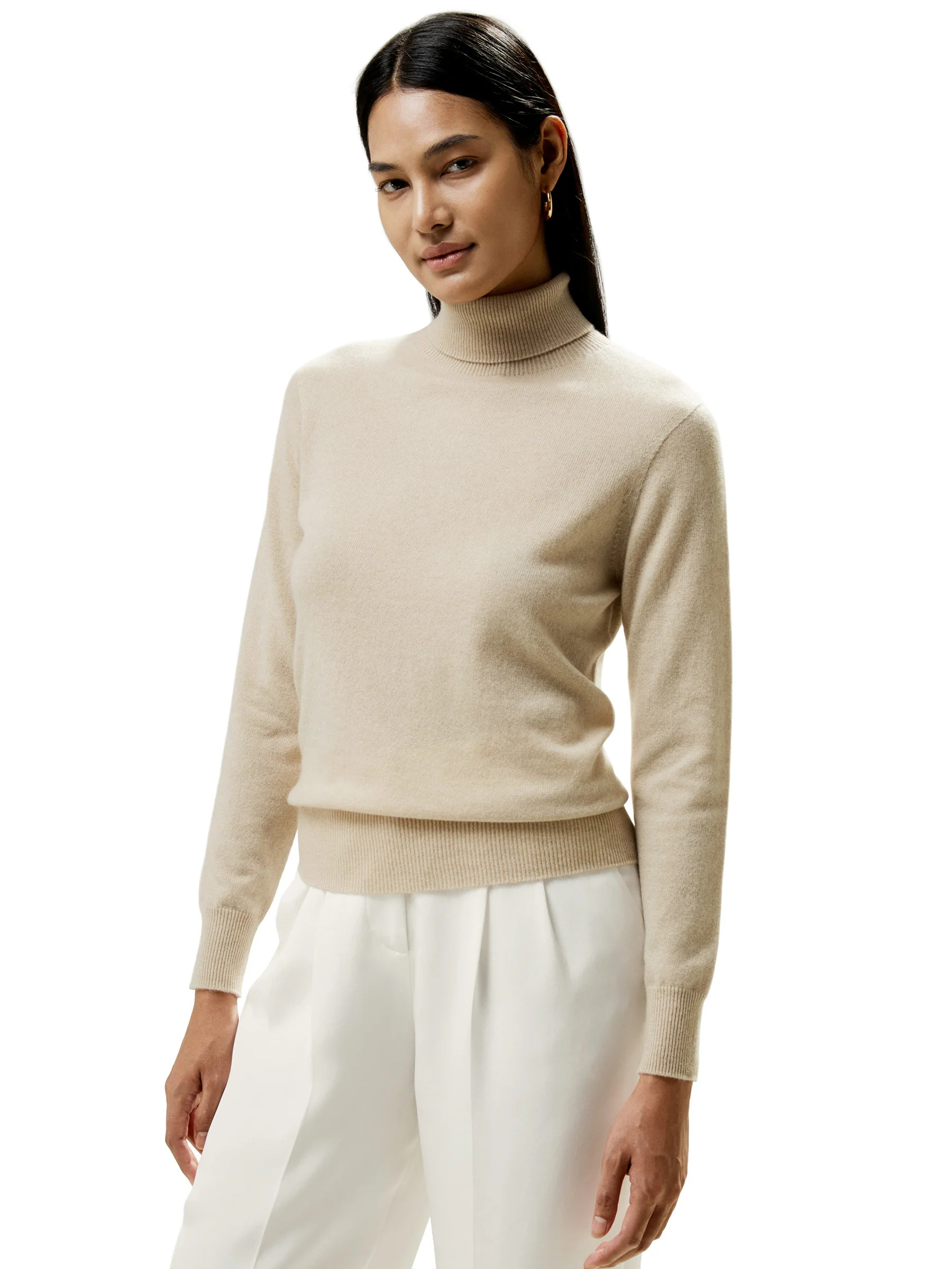 Pure Cashmere Turtleneck Sweater For Women | Shop Simon