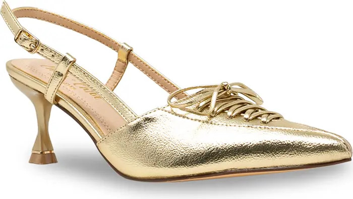 Corset Pointed Toe Kitten Heel Pump (Women) | Nordstrom Rack